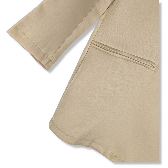 PRETTY LITTLE THING Neutral Cream Fitted Blazer: US Women's 8 - Picture 5 of 10